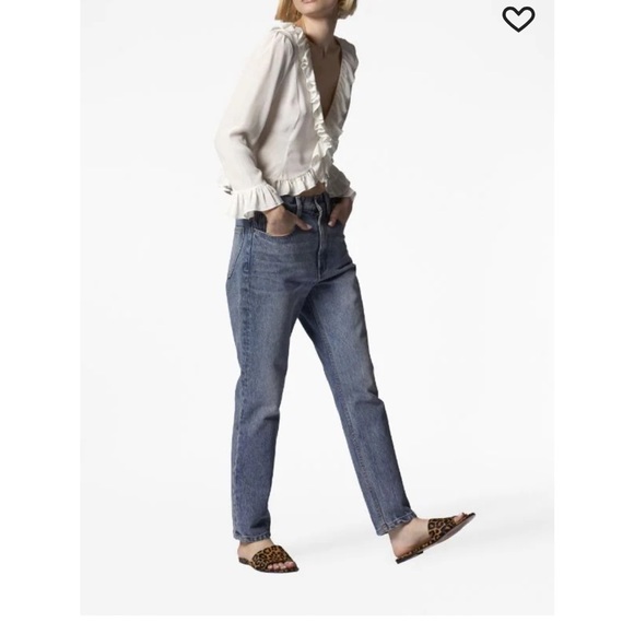 NWT Equipment femme Yasmina white 100% silk ruffle blouse   Size S - Picture 4 of 10